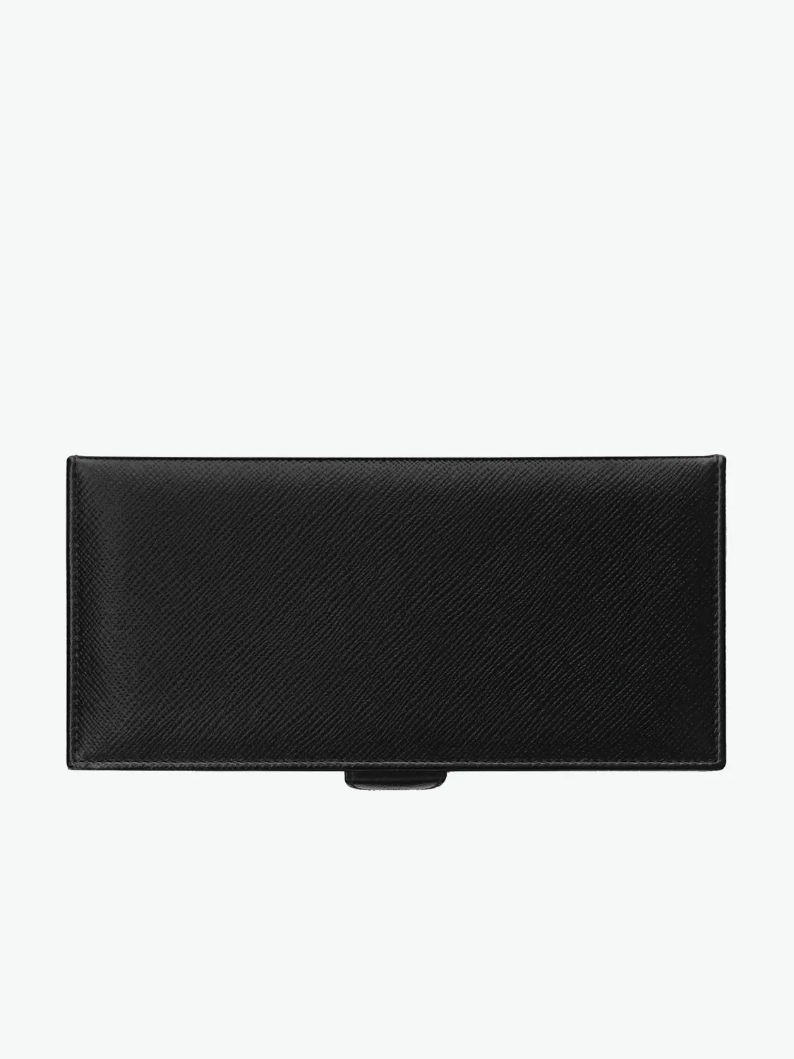 Smythson Leather Cufflink Box Black