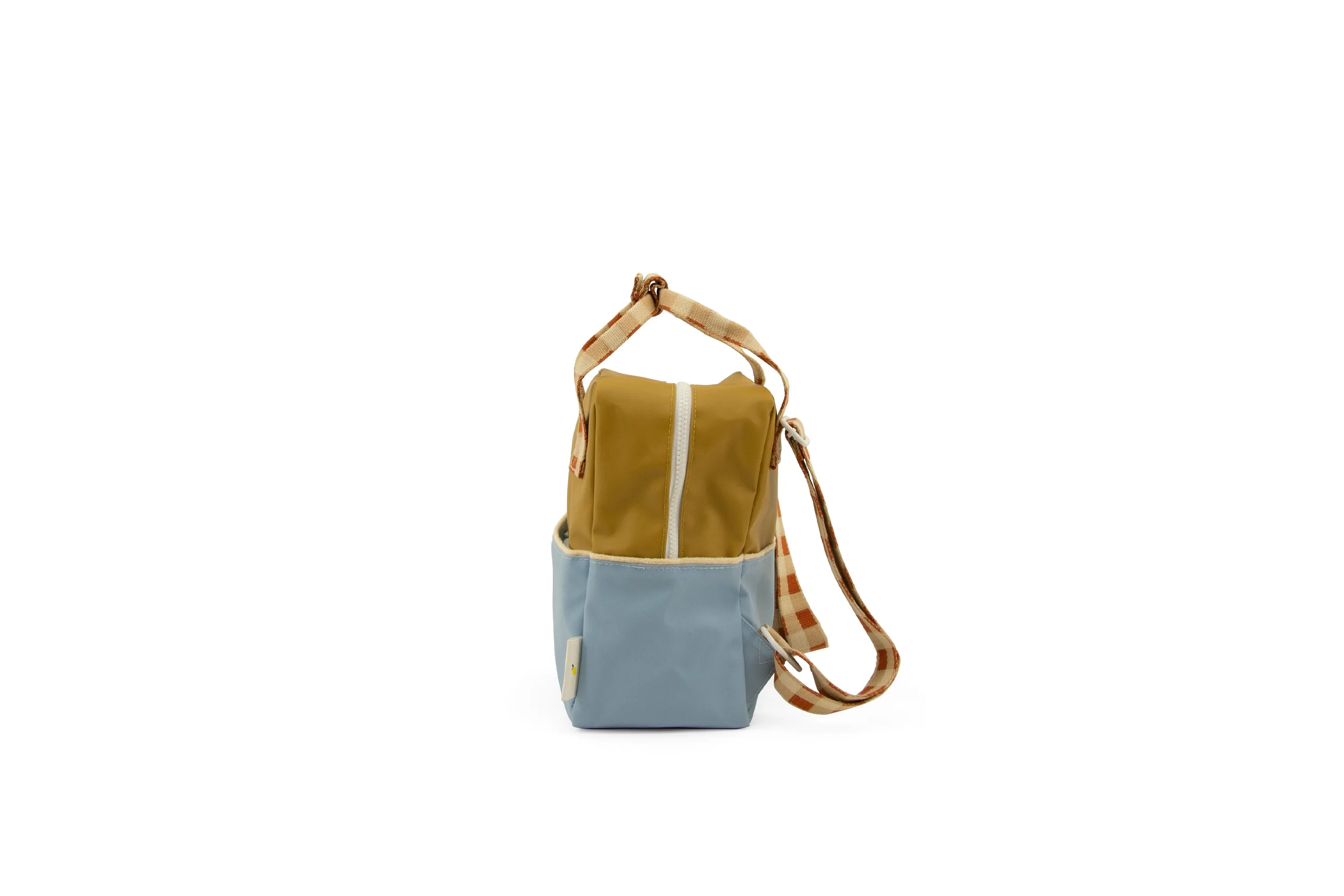 Sticky Lemon Colourblocking Small Backpack, Blueberry/Willow Brown/Pear Green