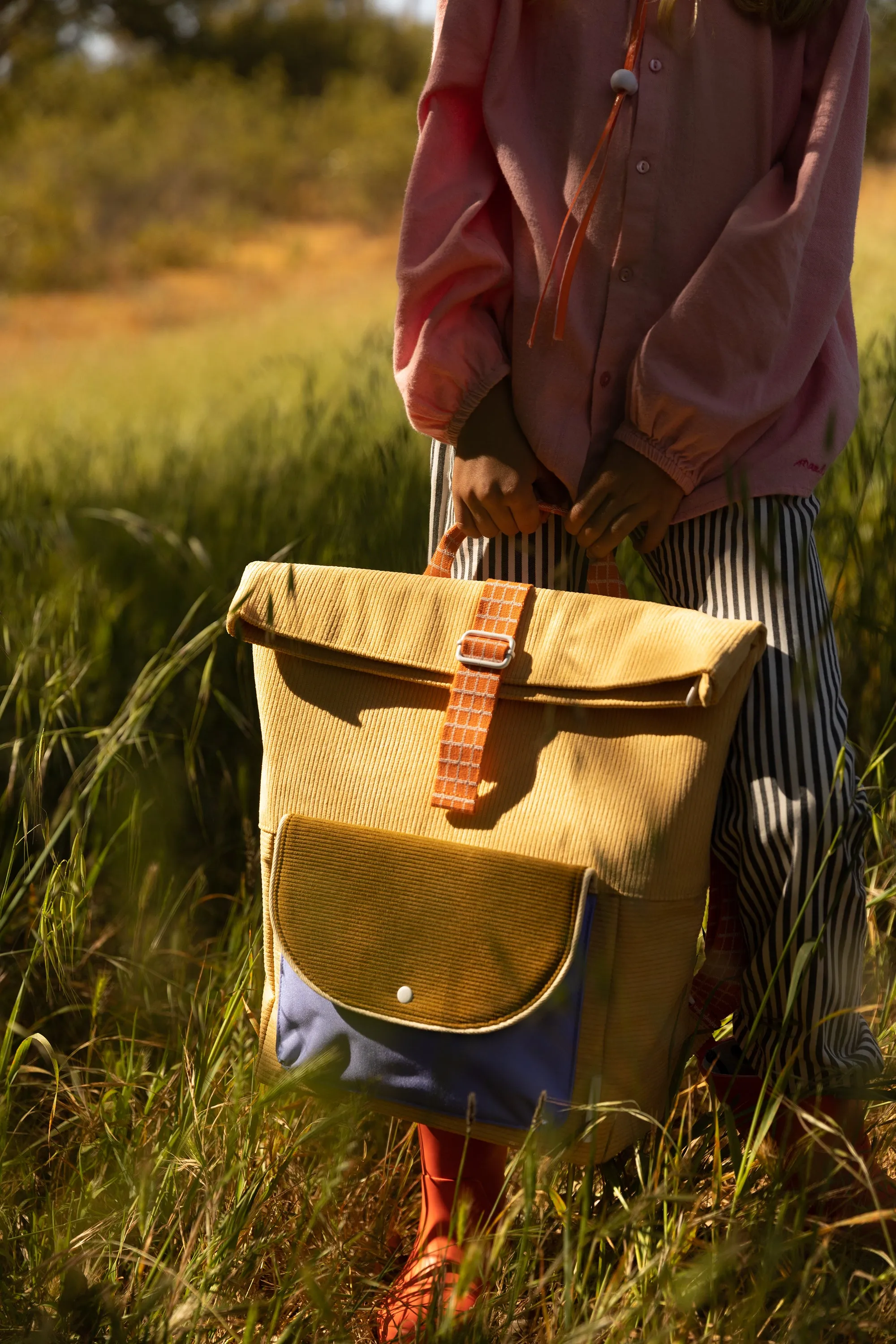 Sticky Lemon Farmhouse Corduroy Large Backpack, Pear Jam