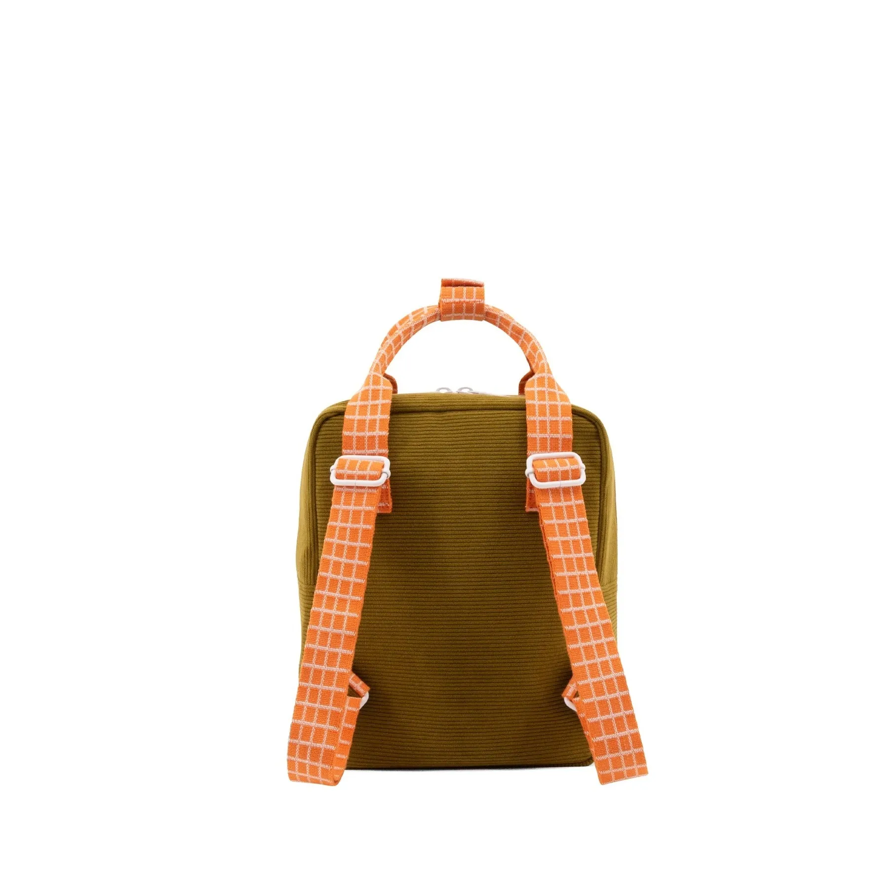 Sticky Lemon Farmhouse Corduroy Small Backpack, Soil Green