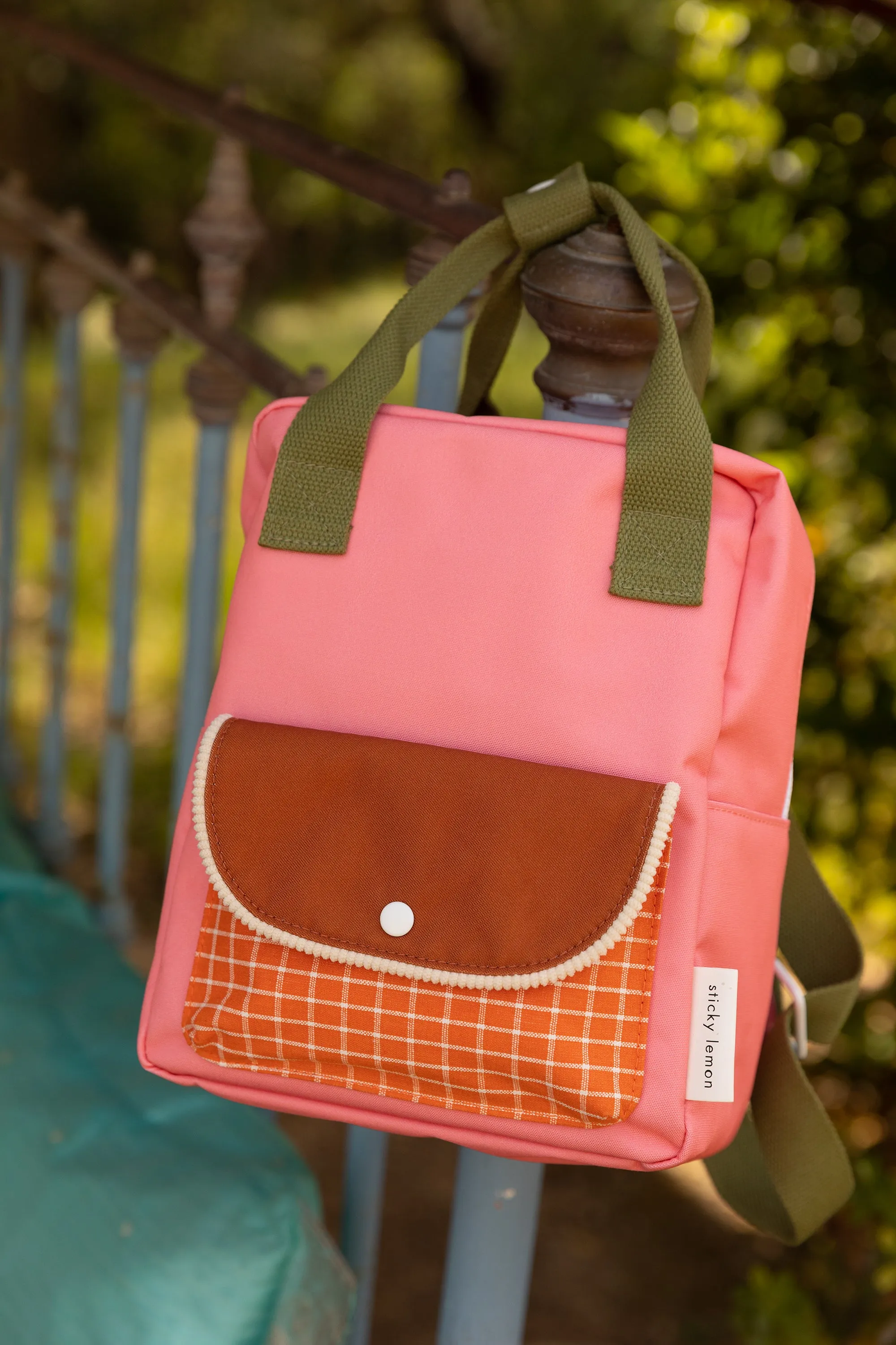 Sticky Lemon Farmhouse Small Backpack, Flower Pink