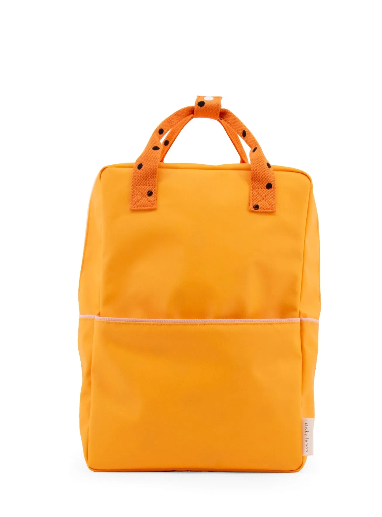 Sticky Lemon Freckles Collection Large Backpack, Sunny Yellow/Carrot Orange/Candy Pink