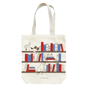 Tote Bag "Bookshelf Cats"