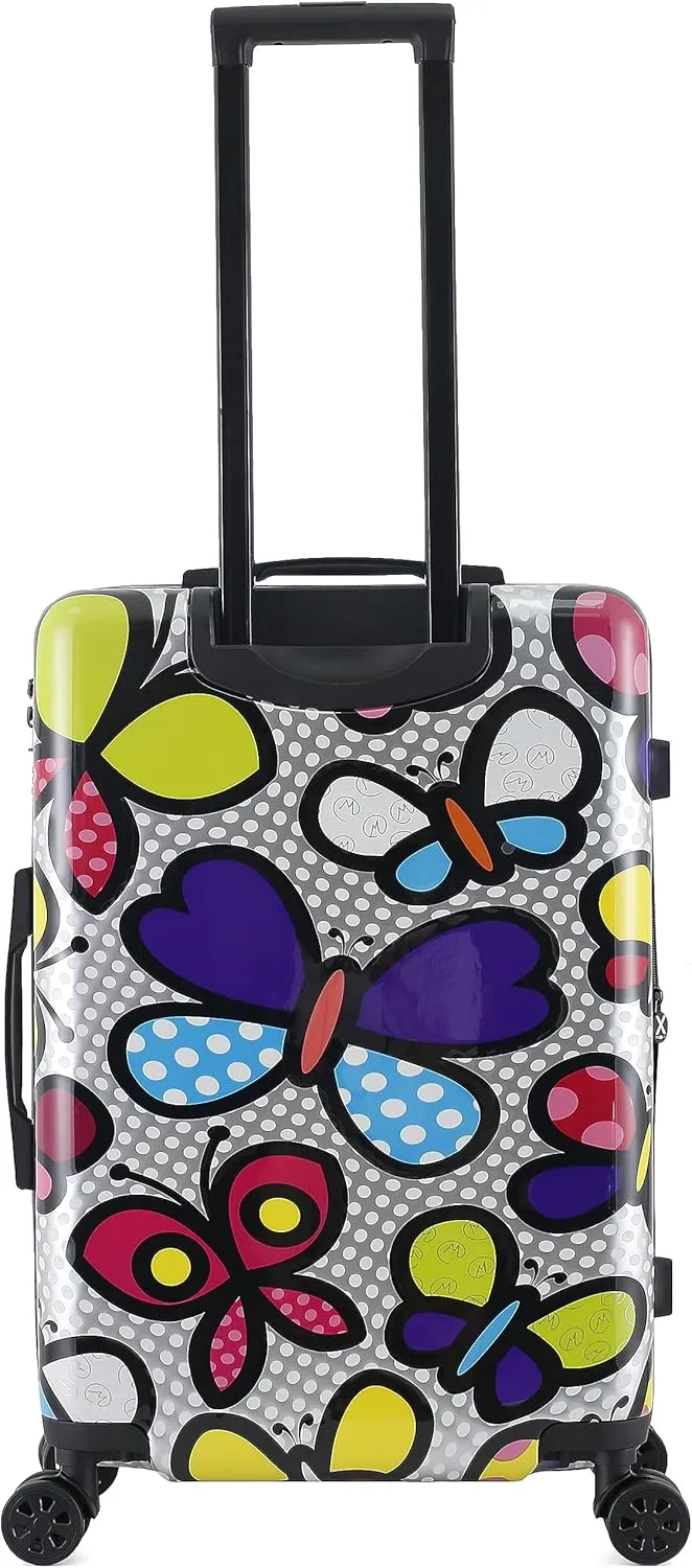 TUCCI Italy Butterfly Pop Carry on Hardside Suitcase