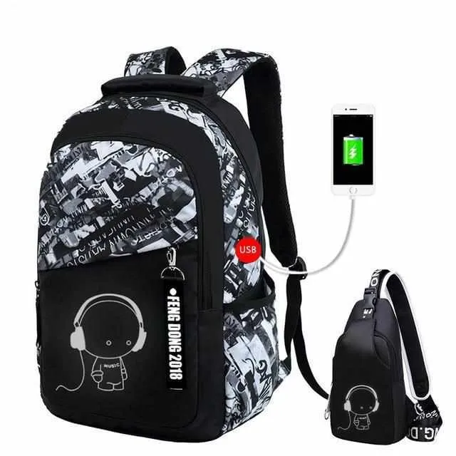 Waterproof School Bags - Large Backpack For Teenagers