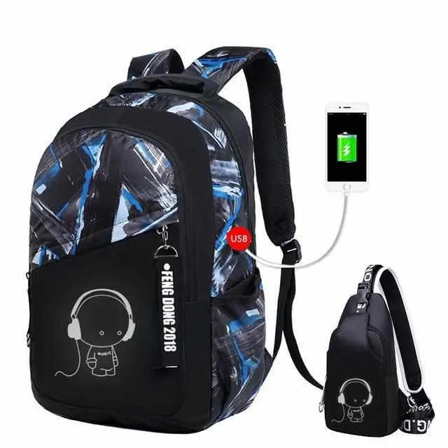 Waterproof School Bags - Large Backpack For Teenagers