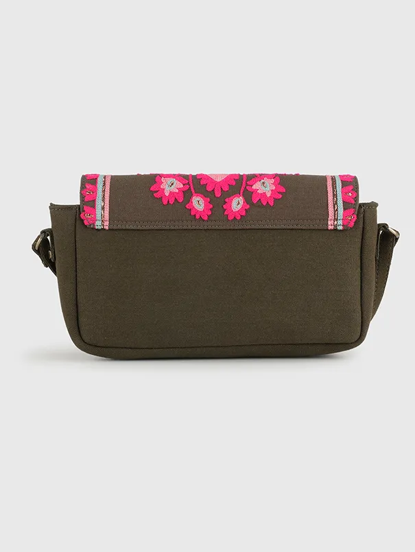 Yasmine Olive Sling Bag