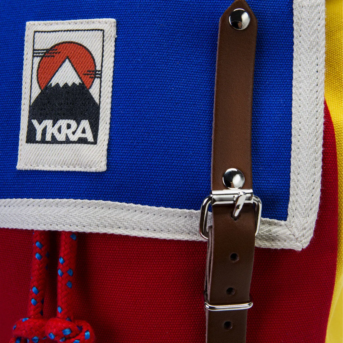 YKRA Matra Mini Cotton Strap Backpack Blue / Red / Yellow