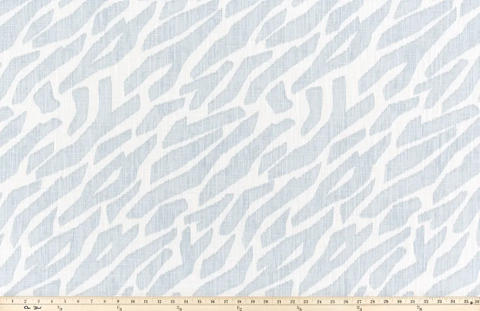 Zany Mineral Blue Slub Canvas Fabric By Premier Prints